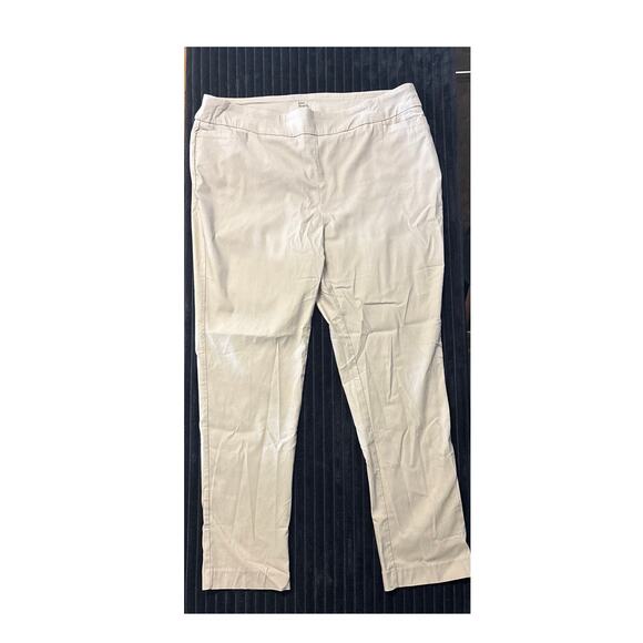 Kim Rogers Women’s Tummy Control Pants – Beige, Size 18W Regular Stretch Pull-On - Picture 1 of 3